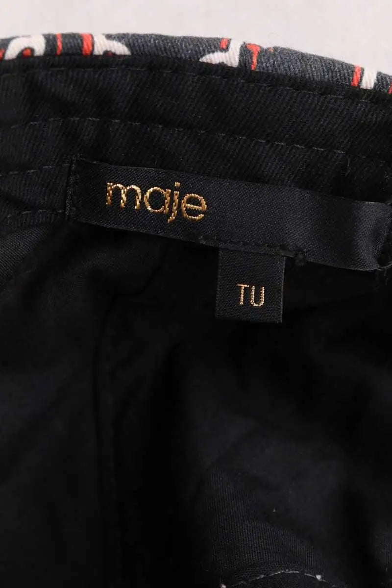 Casquette Maje Anthracite en Coton