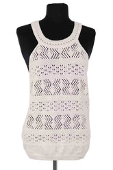 Top sans manche Sézane Beige en Coton, taille M - Seconde Main