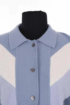 Cardigan BRUT Bleu en Laine