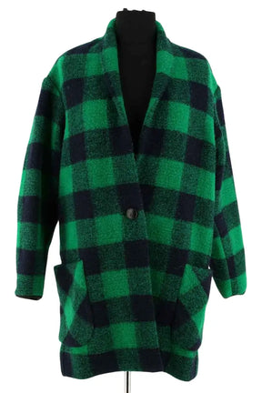 Manteau Isabel Marant Étoile Vert en Laine, taille XS - Seconde Main