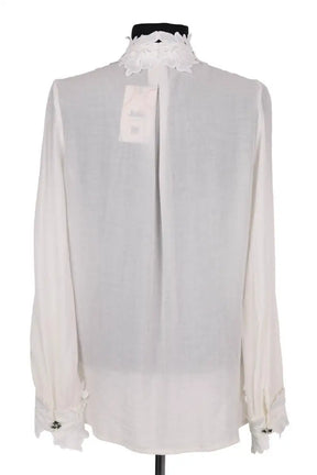 Blouse Maje Blanc en Synthétique