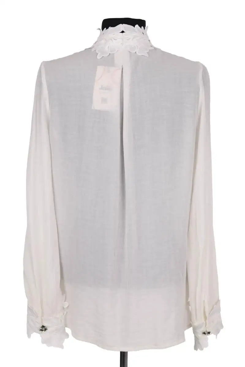 Blouse Maje Blanc en Synthétique