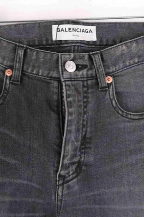 Jean slim Balenciaga Anthracite en Coton