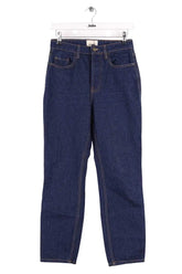 Jean droit Sézane Bleu en Coton, taille S - Seconde Main