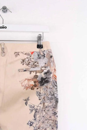 Pantalon droit Marella Beige en Viscose