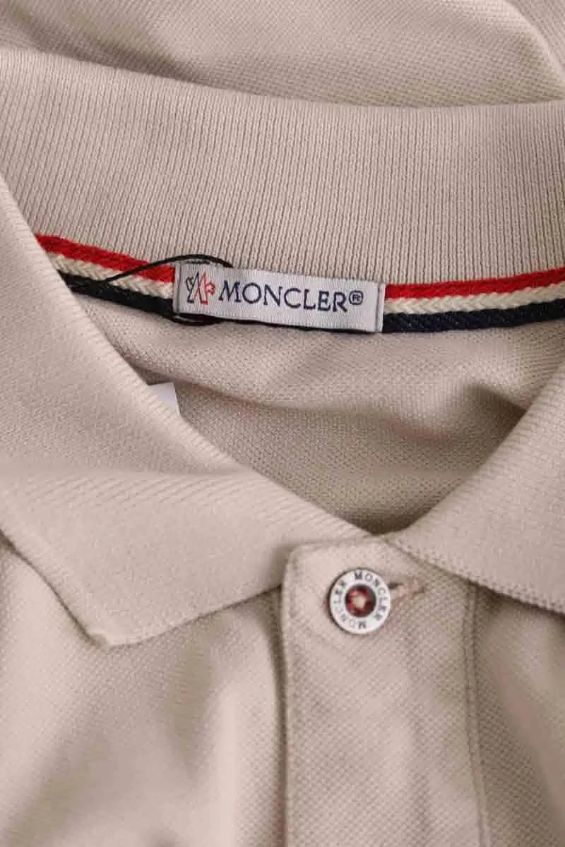 Polo Moncler Beige en Coton