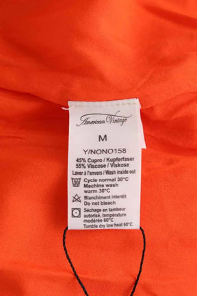Robe American Vintage Orange en Synthétique