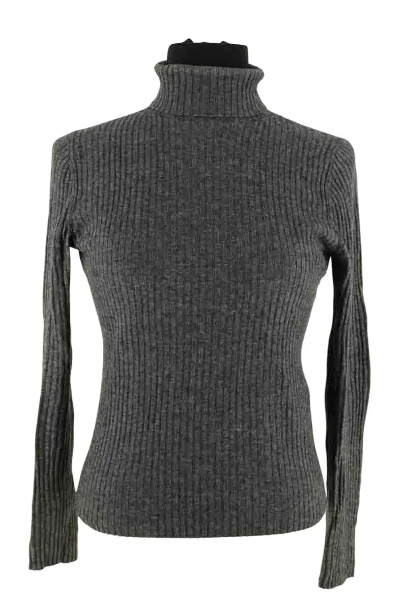 Pull Maje Anthracite en Laine, taille S - Seconde Main