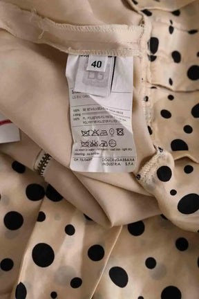 Mini jupe Dolce & Gabbana Beige en Soie