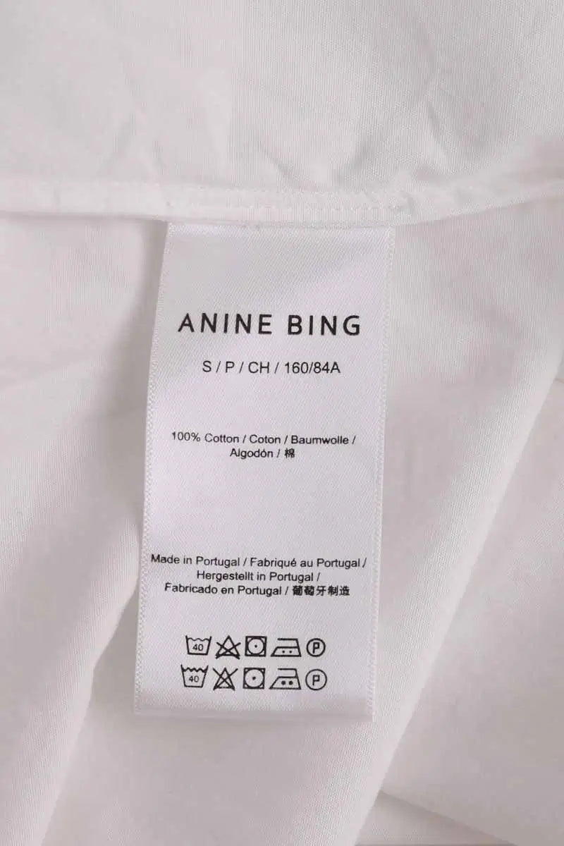 Chemise Anine Bing Blanc en Coton