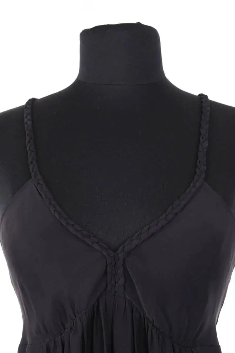 Robe Sandro Noir en Soie