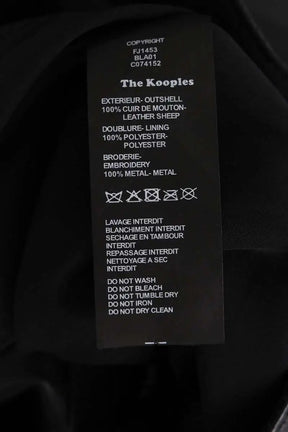 Mini jupe The Kooples Noir en Cuir
