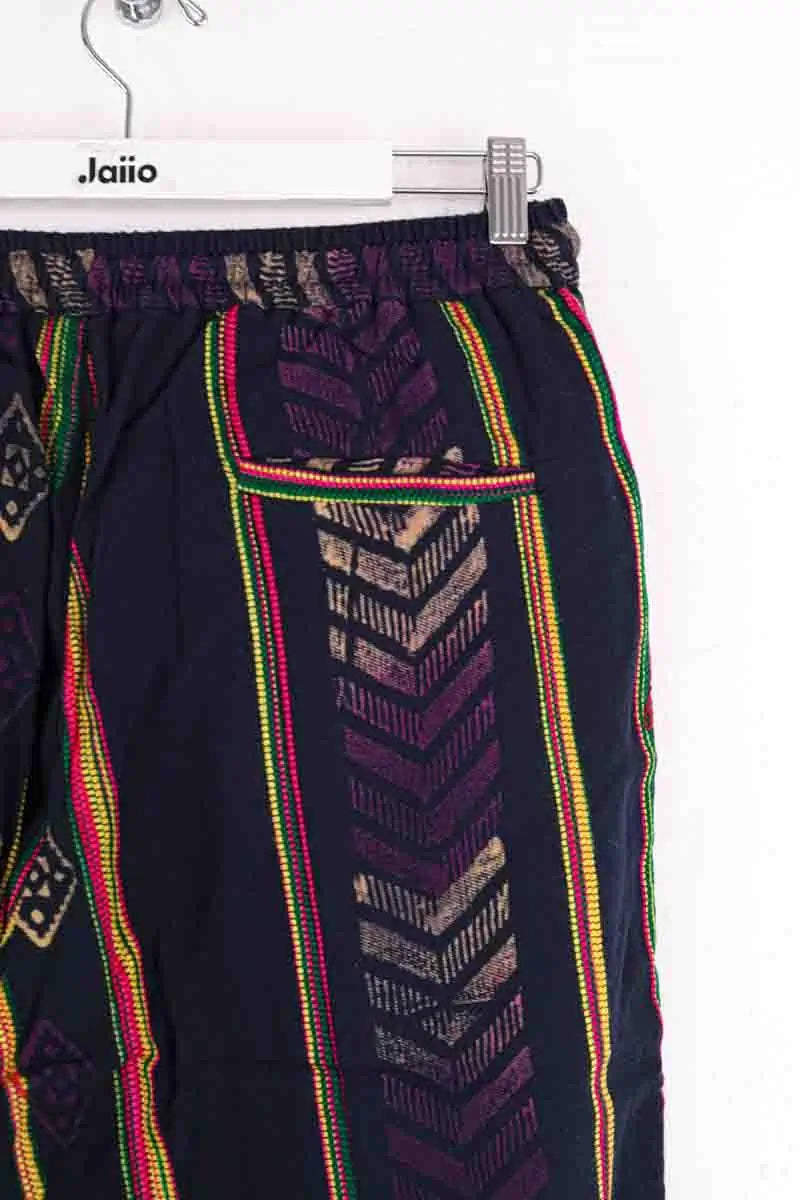 Pantalon large BAZISZT Marine en Coton