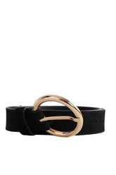Ceinture en cuir Sandro Noir en Daim, taille S - Seconde Main