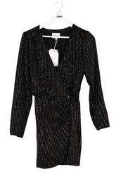 Robe Sézane Nolita Noir en Coton, taille S - Seconde Main