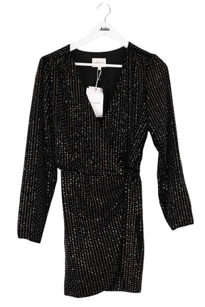 Robe Sézane Nolita Noir en Coton, taille S - Seconde Main