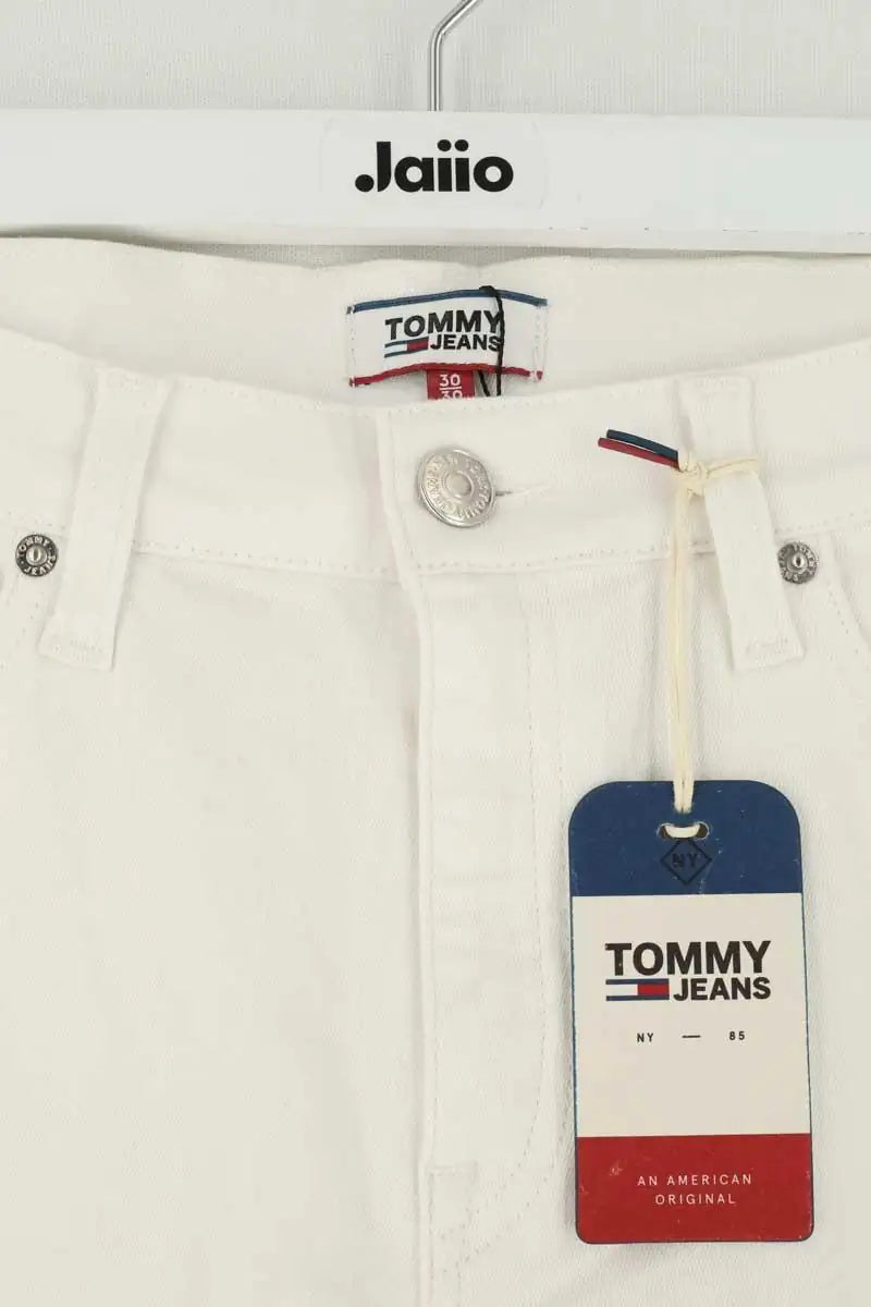 Jean slim Tommy Hilfiger Blanc en Coton