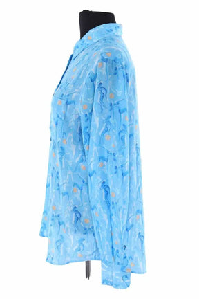 Chemise Soi Bleu en Soie