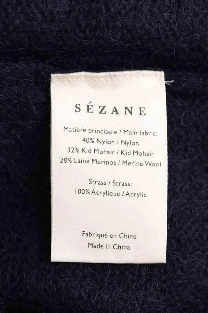Pull Sézane Bleu en Synthétique