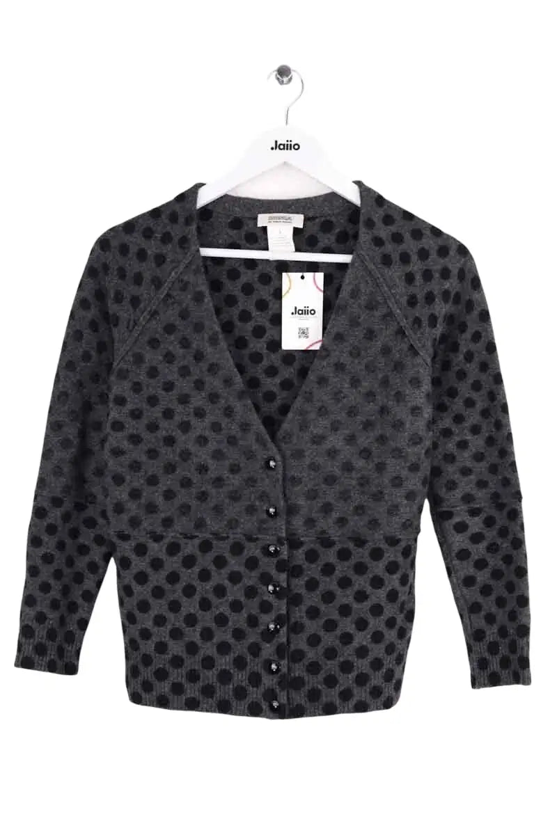 Cardigan Sonia Rykiel Anthracite en Laine, taille S - Seconde Main