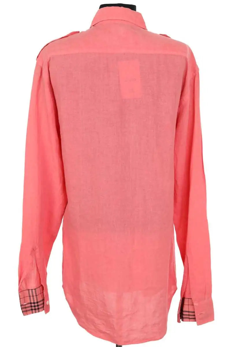 Chemise Burberry Rose en Lin