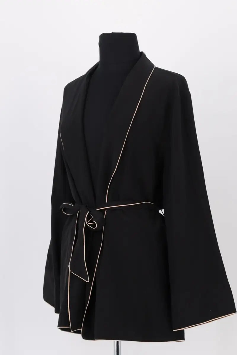 Gilet Eres Noir en Soie