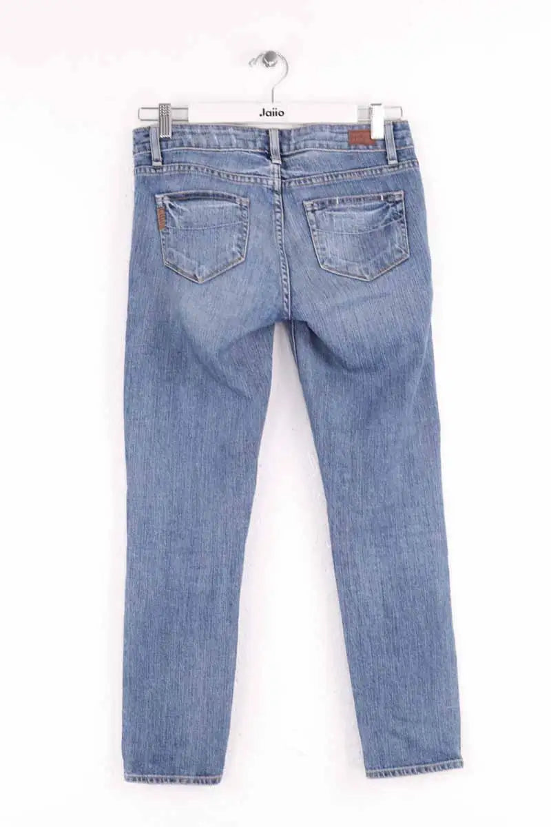 Jean slim Paige Bleu en Coton