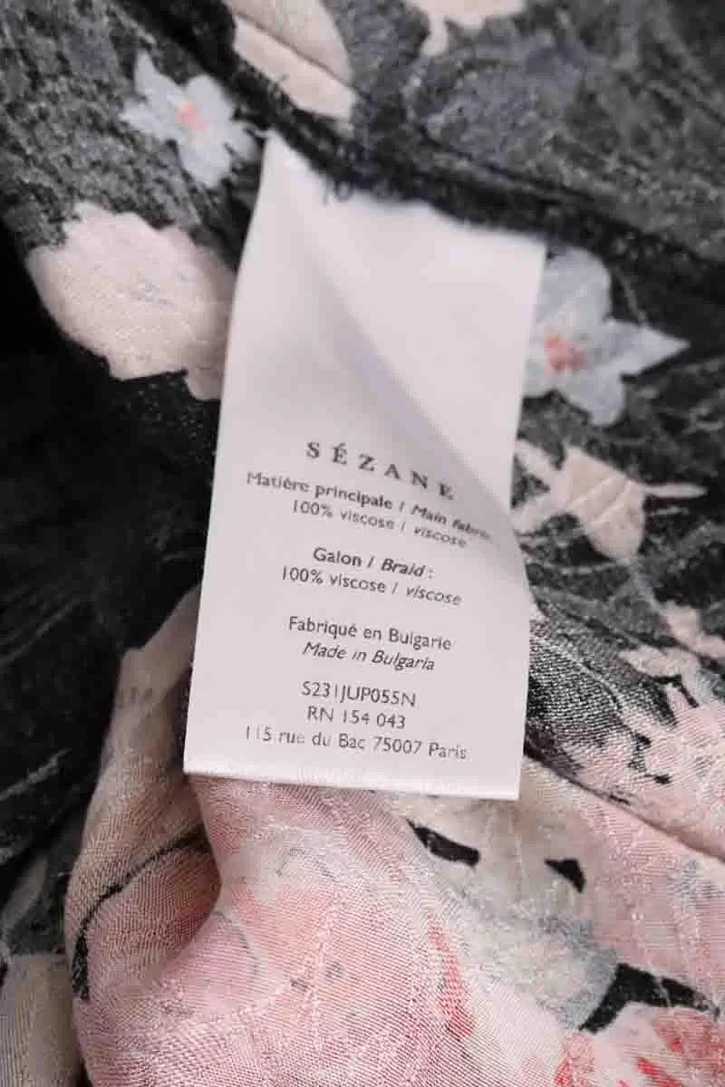 Jupe Sézane Noir en Viscose