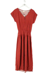 Robe Des Petits Hauts Vikina Rouge en Viscose, taille XS - Seconde Main