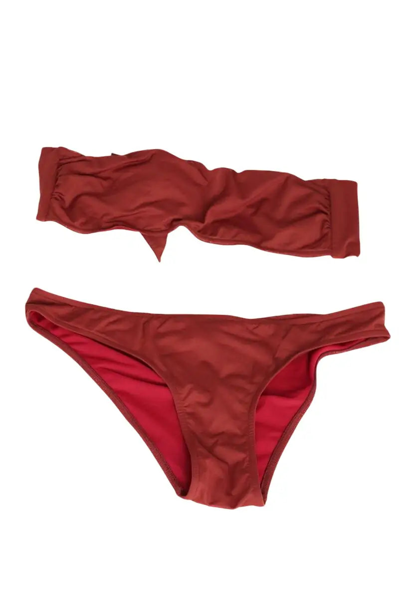 Maillot de bain Anja Bordeaux en Polyamide, taille L - Seconde Main