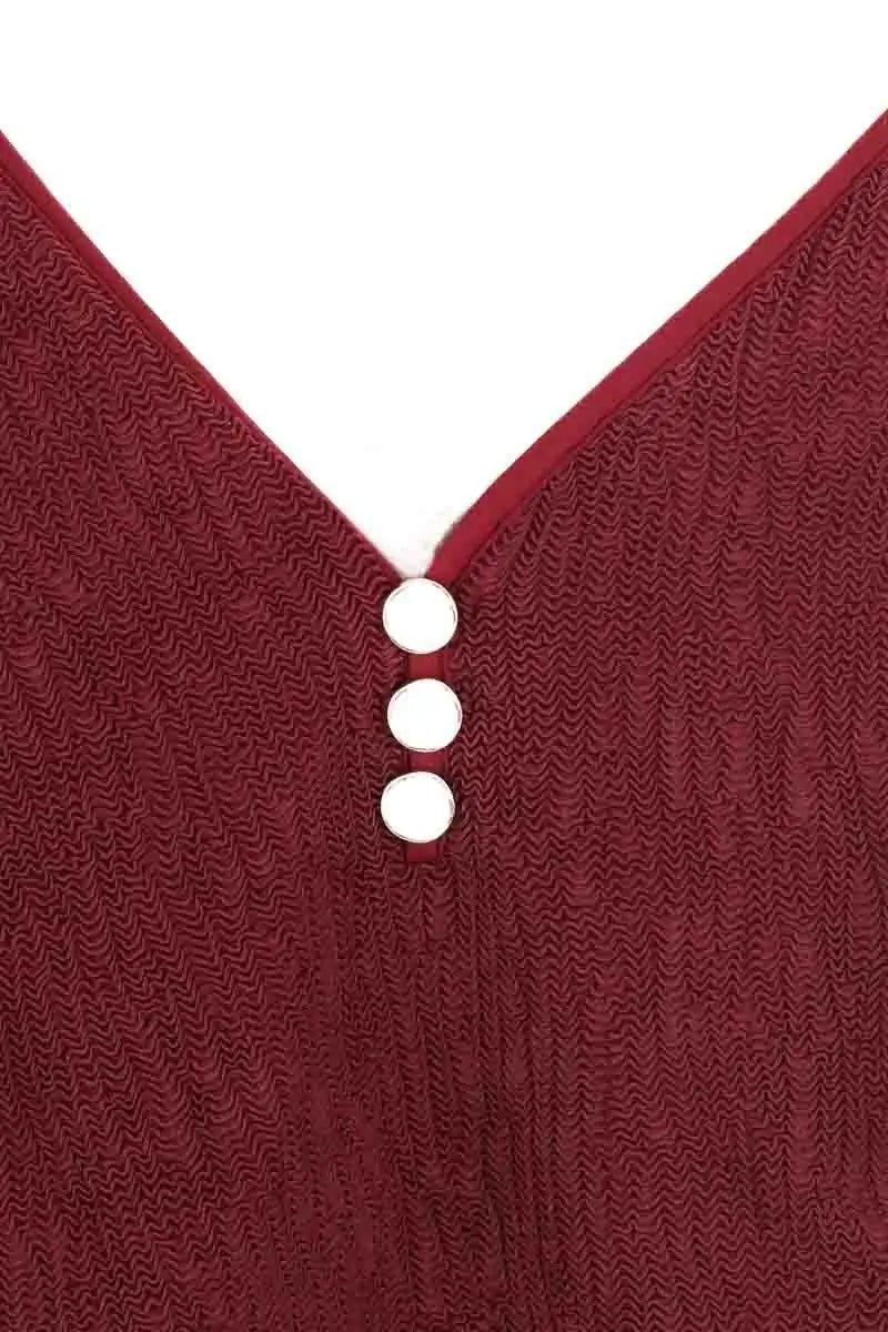 Maillot de bain Anja Bordeaux en Synthétique