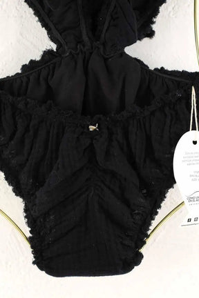 Maillot de bain Como un pez en el agua Bam Noir en Coton