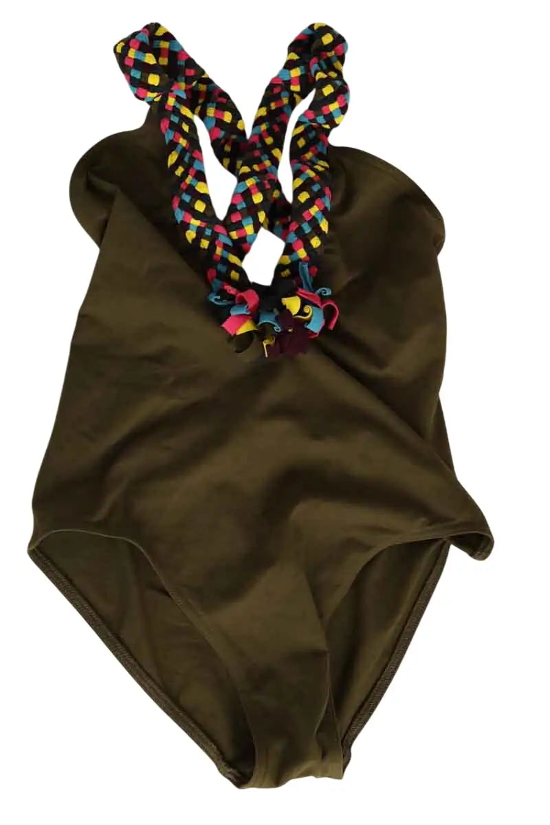 Maillot de bain Eres Kaki en Synthétique, taille S - Seconde Main