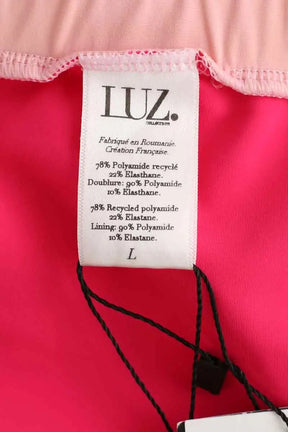 Maillot de bain Luz Aurélie fuchsia rose blanc Rose en Polyamide