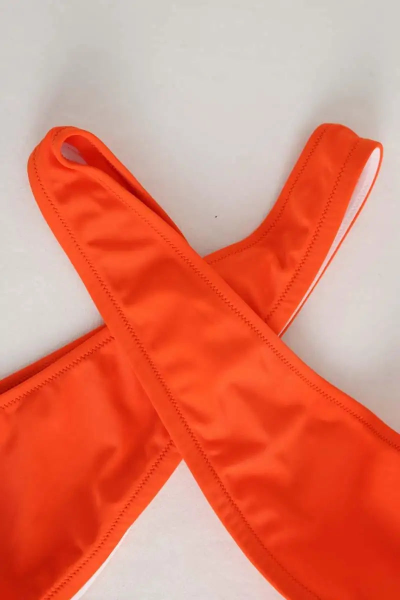 Maillot de bain Luz Chloé Orange en Polyamide