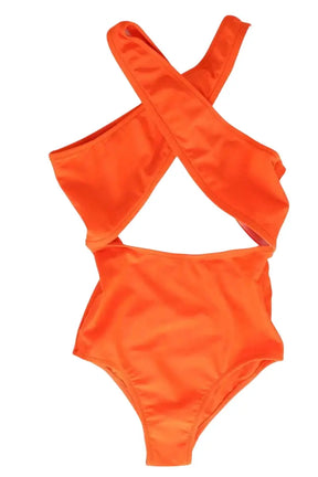 Maillot de bain Luz Chloé Orange en Polyamide, taille XS - Seconde Main