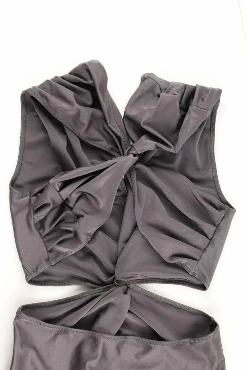 Maillot de bain Luz Doro Gris en Polyamide