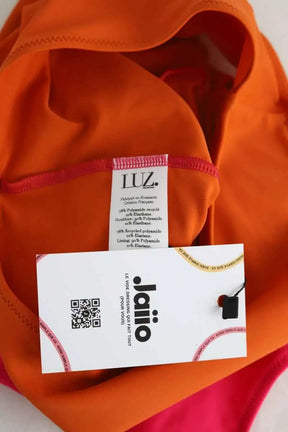 Maillot de bain Luz Esther fuchsia orange Orange en Polyamide