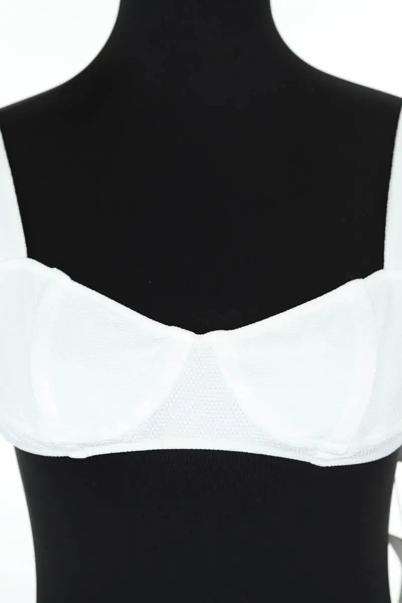 Maillot de bain Luz Kate Blanc en Polyamide