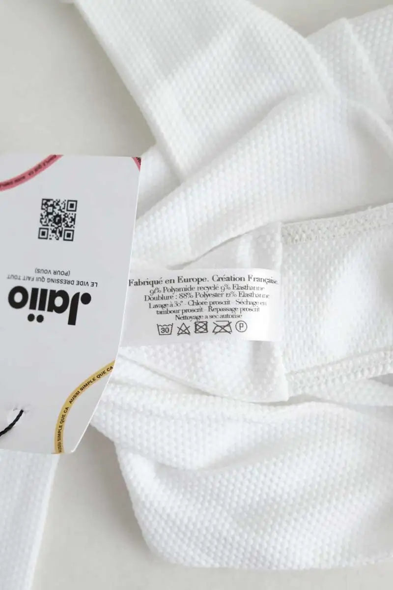 Maillot de bain Luz Kate Blanc en Polyamide