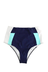 Maillot de bain Luz Lizzy bleu marine blanc bleu ciel Bleu en Polyamide, taille M - Seconde Main