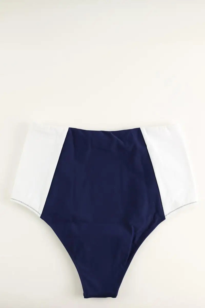 Maillot de bain Luz Lizzy bleu marine blanc bleu ciel Bleu en Polyamide