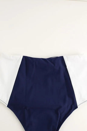 Maillot de bain Luz Lizzy bleu marine blanc bleu ciel Bleu en Polyamide