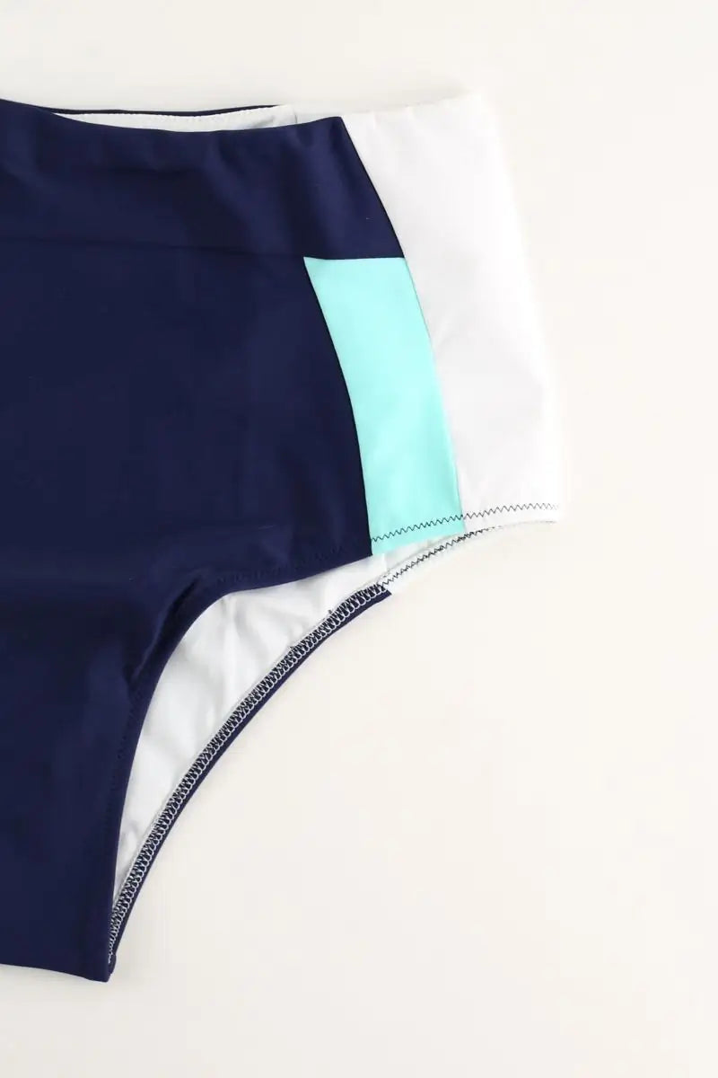 Maillot de bain Luz Lizzy bleu marine blanc bleu ciel Bleu en Polyamide