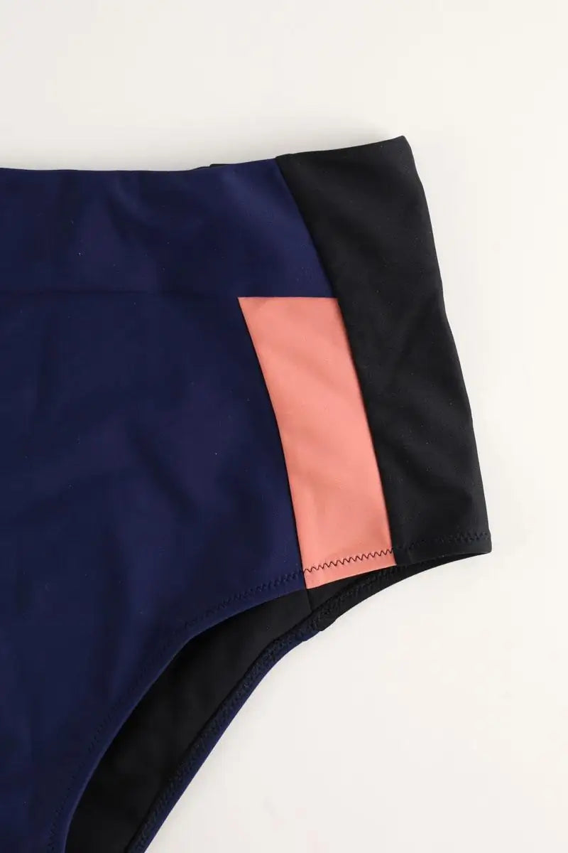 Maillot de bain Luz Lizzy bleu marine noir rose Bleu en Polyamide