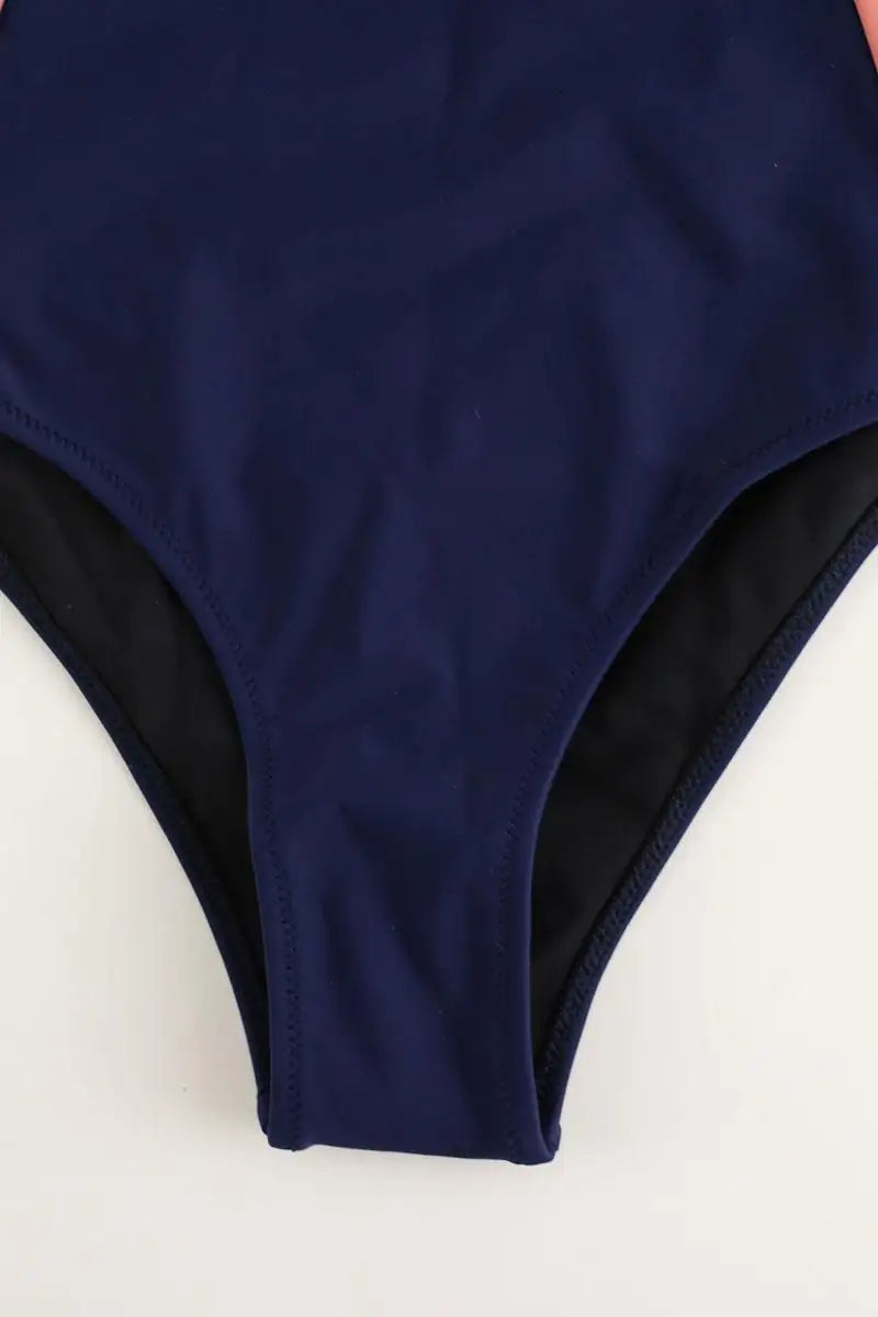 Maillot de bain Luz Lizzy bleu marine noir rose Bleu en Polyamide