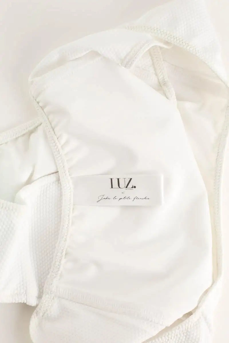 Maillot de bain Luz Serena Blanc en Polyamide