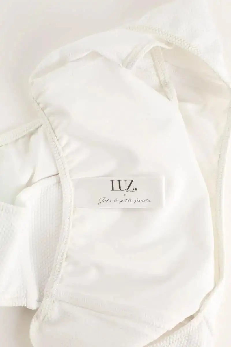 Maillot de bain Luz Serena Blanc en Polyamide