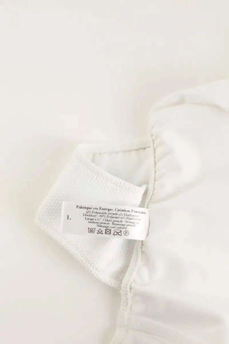 Maillot de bain Luz Serena Blanc en Polyamide