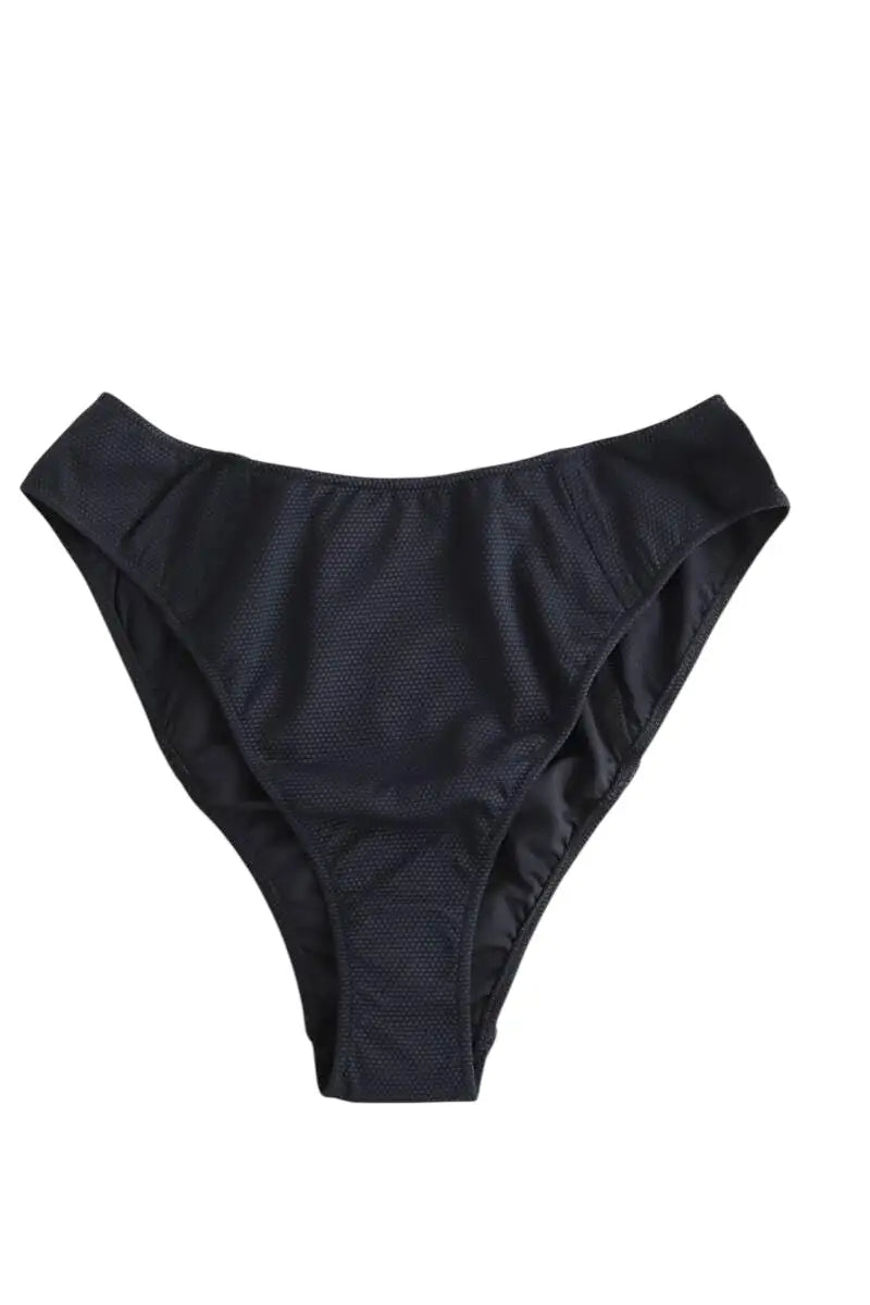Maillot de bain Luz Serena noir texturé Noir en Polyamide, taille L - Seconde Main